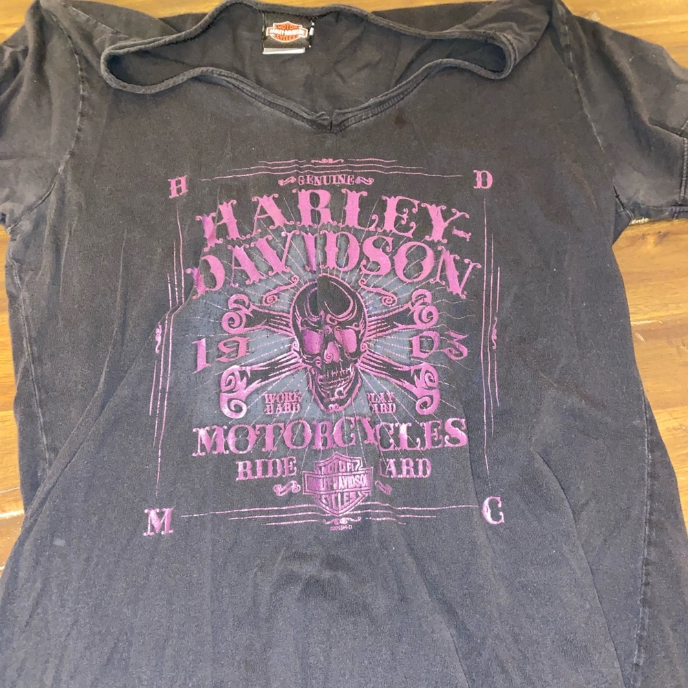 Black and purple metallic shirt